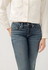 Silver Jeans Co.&reg; Britt Curvy Low Rise Luxe Stretch Slim Boot Jean, C258, small