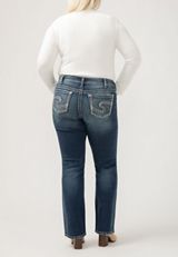 Plus Size Silver Jeans Co.&reg; Suki Curvy Mid Rise Thick Stitch Bootcut Jean, , small