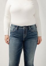 Plus Size Silver Jeans Co.&reg; Suki Curvy Mid Rise Thick Stitch Bootcut Jean, , small