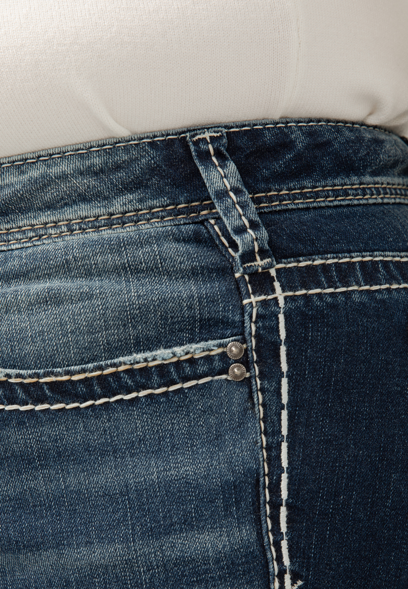 Plus Size Silver Jeans Co.&reg; Suki Curvy Mid Rise Thick Stitch Bootcut Jean, , large