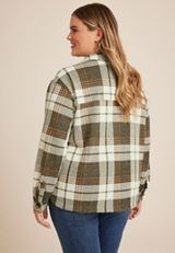 Plus Size Shoreline Shortie Plaid Shacketâ€‹, C9744, small