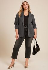 Plus Size Knit Blazer, C9764, small