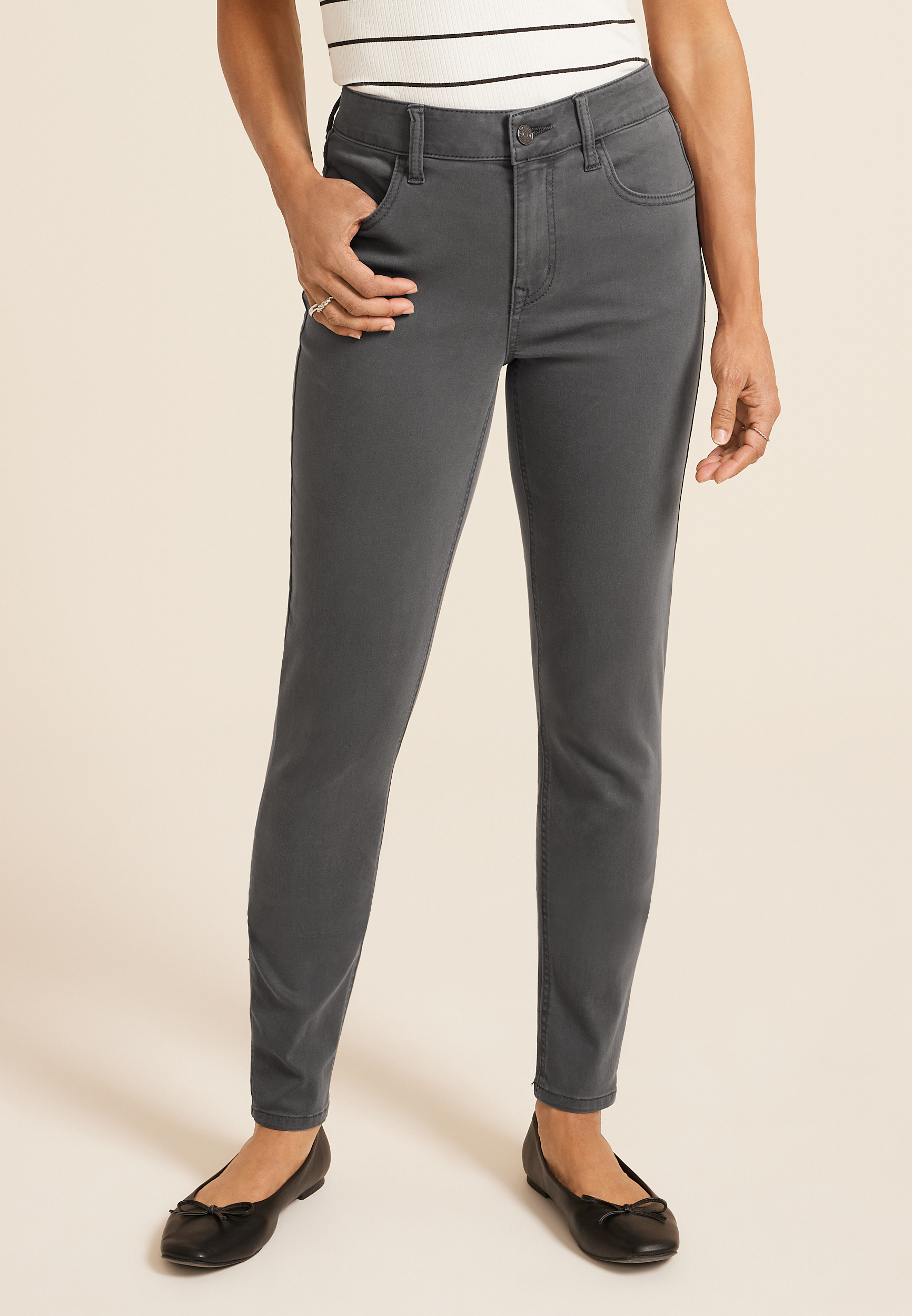m jeans by maurices™ High Rise Color Jegging