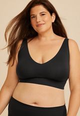 Invisibliss Adjustable Strap Bralette, BLACK, small