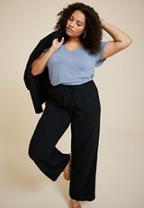 Plus Size 24/7 Waverly Flutter Sleeve Tee, Blue Fade, small