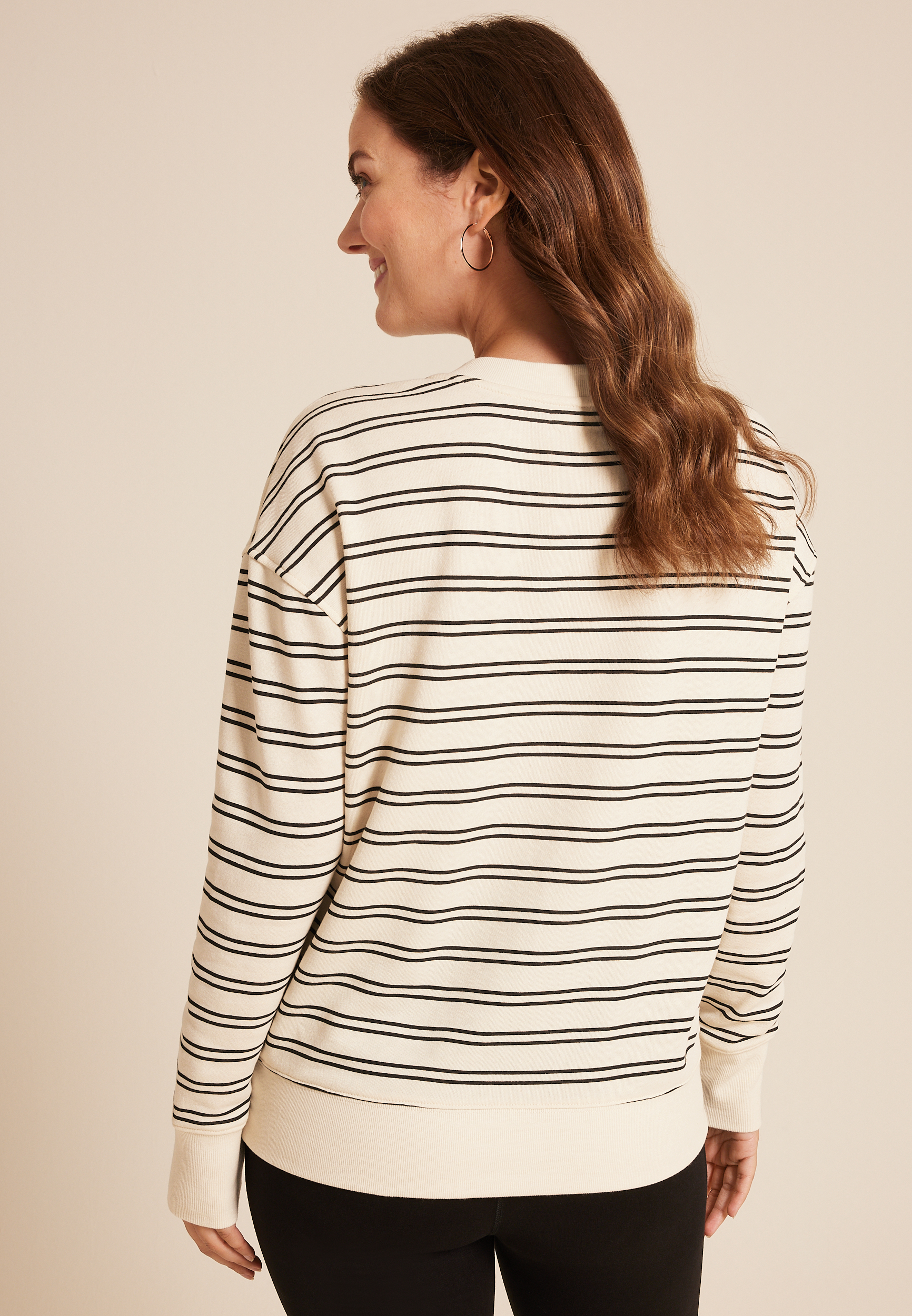 Striped Henley Pullover, C3986, large
