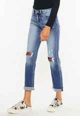 KanCan&trade; High Rise Open Ripped Slim Straight Jean, C3337, small