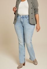 Plus Size Everflex&trade; No Gap High Rise Slim Boot Jean, C2806, small