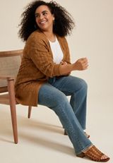Plus Size Diamond Stitch Cardigan, C9839, small