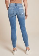 m jeans by maurices&trade; Mid Rise Button Fly Jegging, MEDIUM SANDBLAST, small