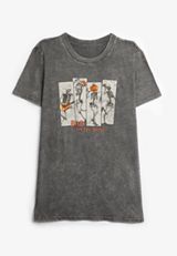 Plus Size Bad To The Bone Oversized Fit Graphic Tee, CHARCOAL, small