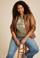 Plus Size Autumnology Classic Fit Graphic Tee, C186, small