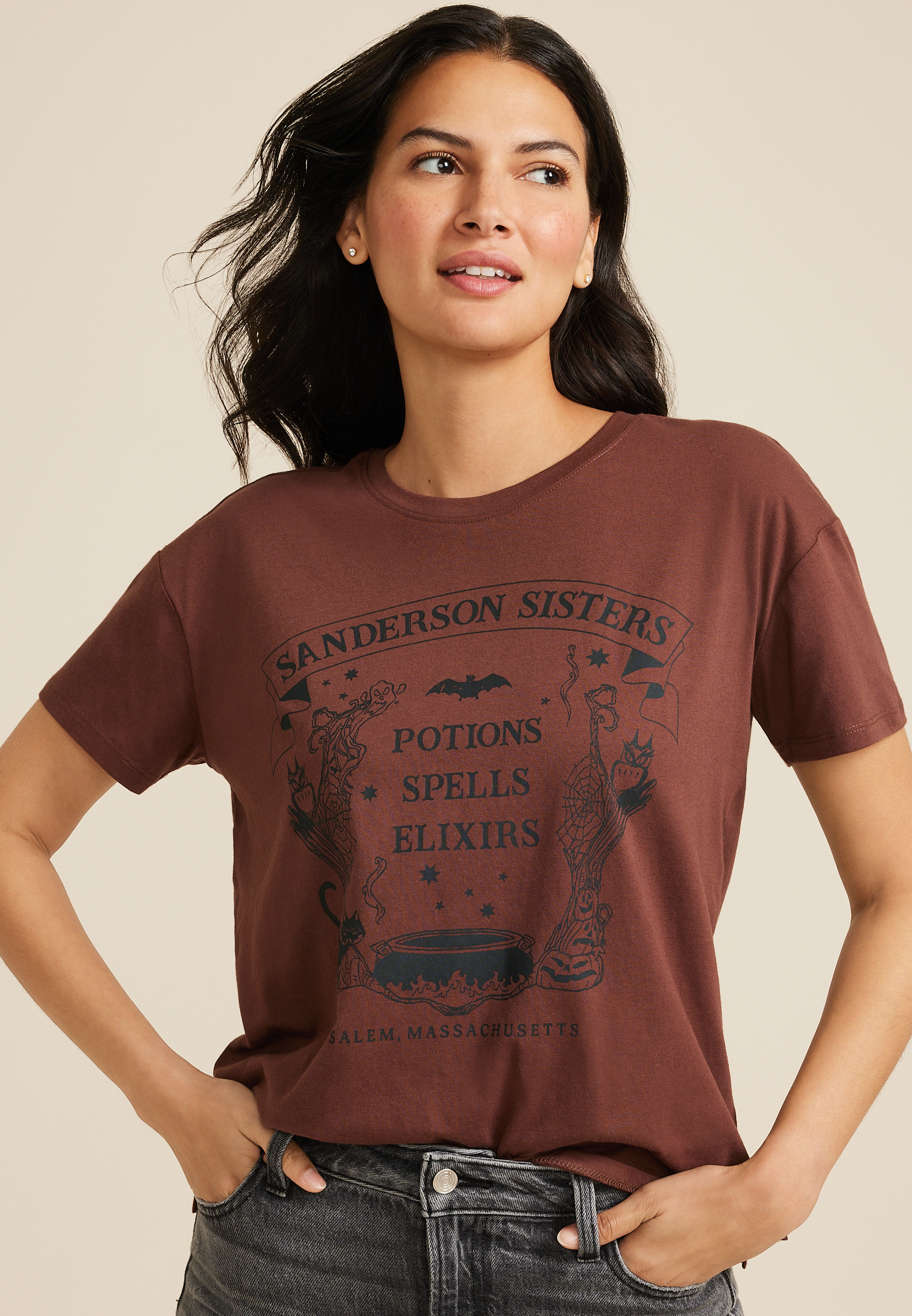 Sanderson Sisters Relaxed Fit Graphic Tee