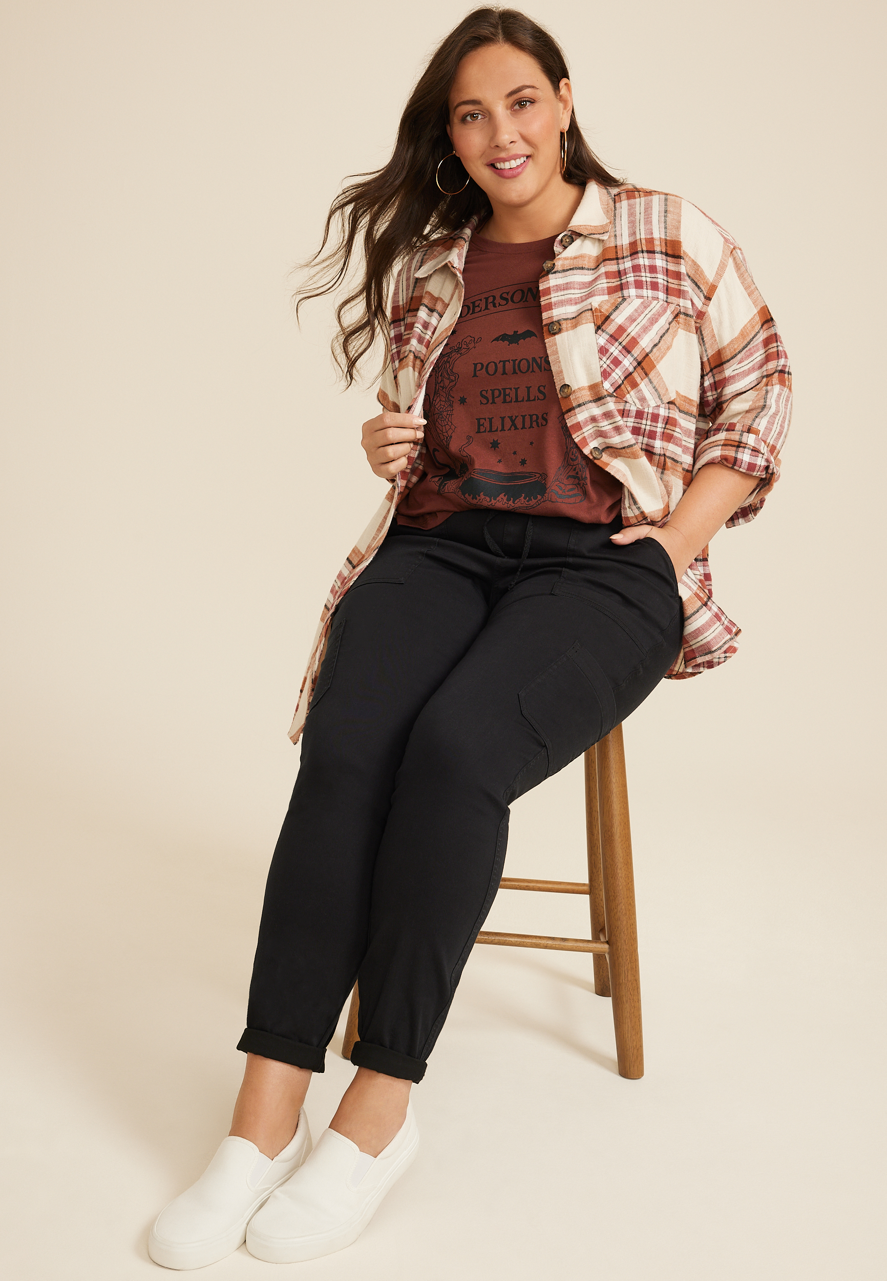 Plus Size Sanderson Sisters Relaxed Fit Graphic Tee, C4835, large