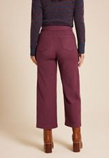 Patch Pocket High Rise Wide Leg Pant, C1376, small