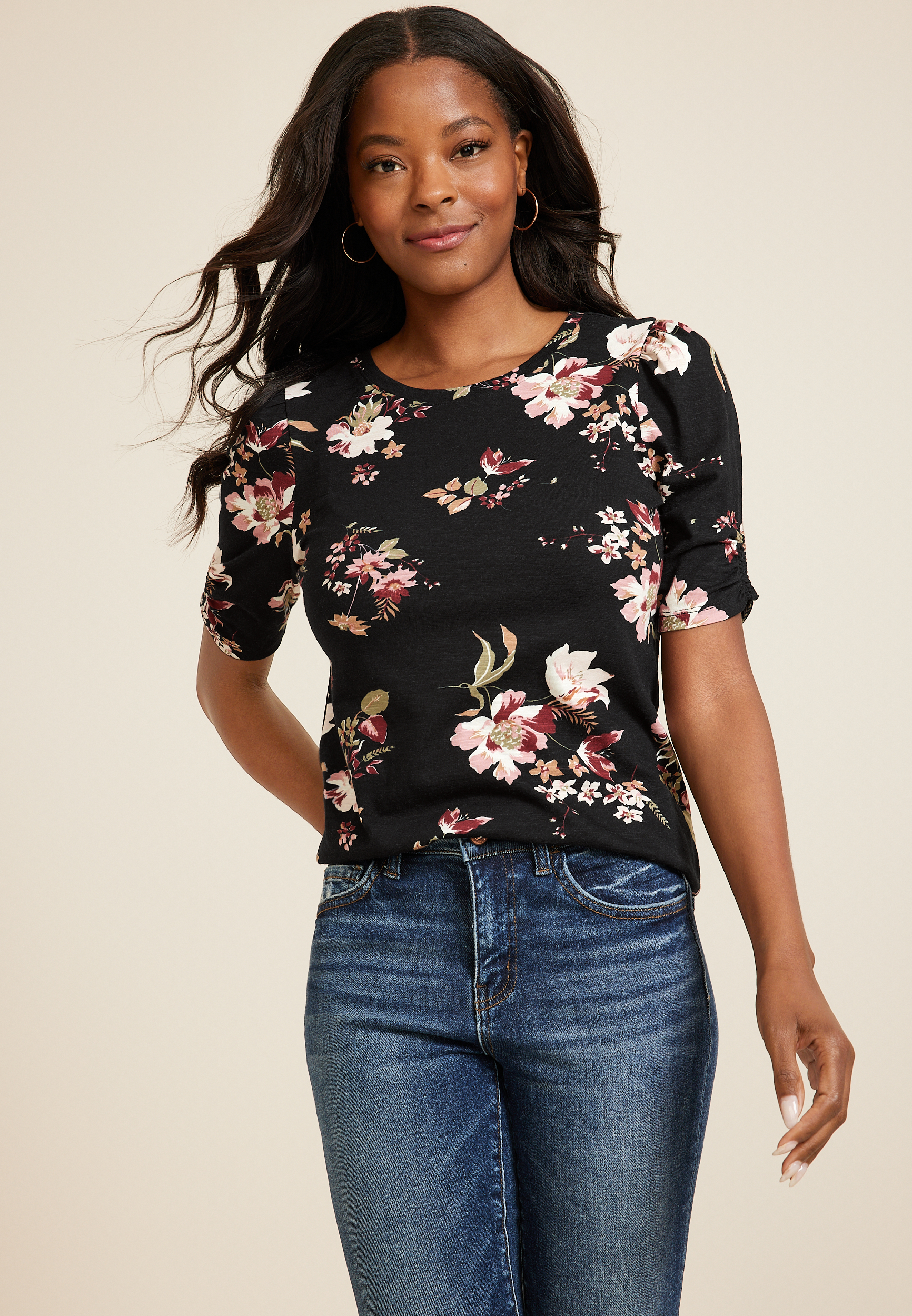 Parktown Floral Puff Sleeve Top