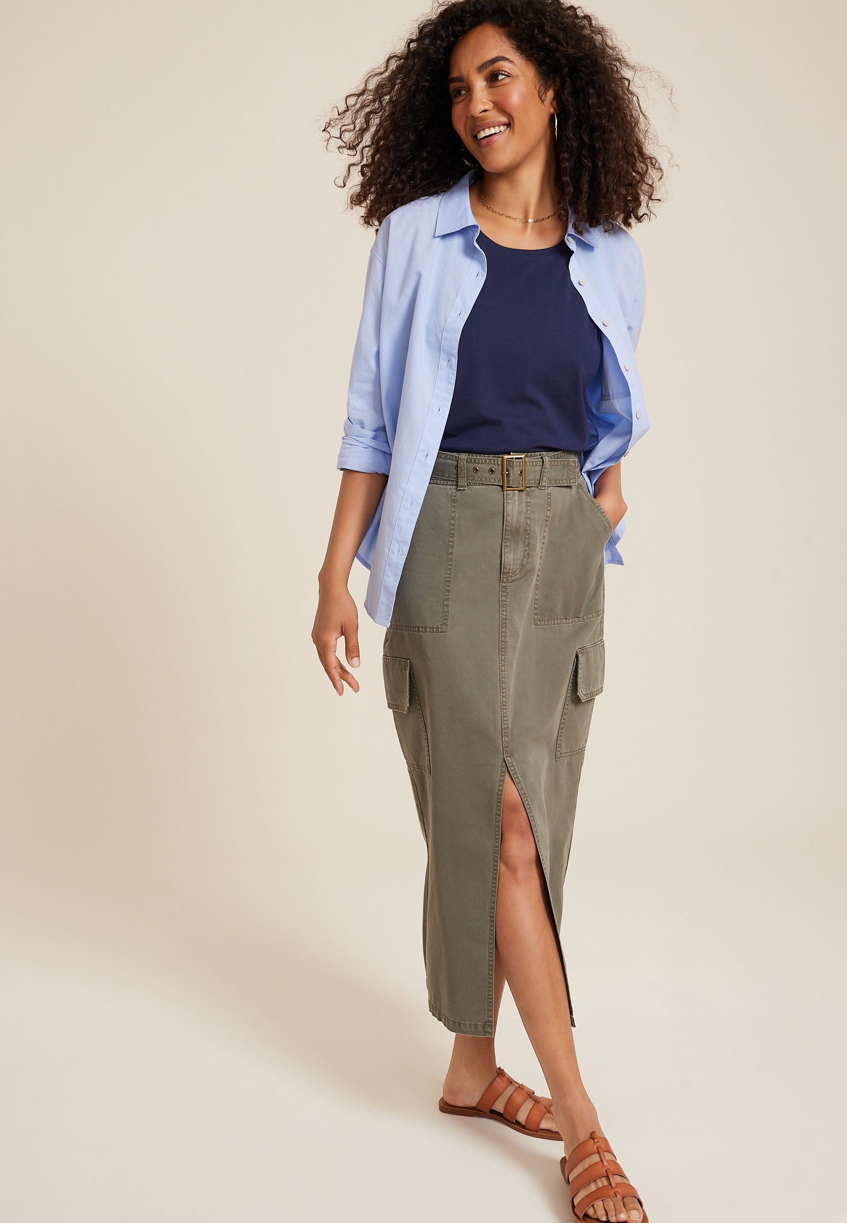 24/7 Cotton Dolman Crew Neck Tee