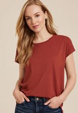 24/7 Cotton Dolman Crew Neck Tee, C5550, small