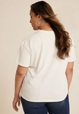 Plus Size Every Little Thing Is Gonna Be All Right Relaxed Fit Graphic Tee, C2789, small