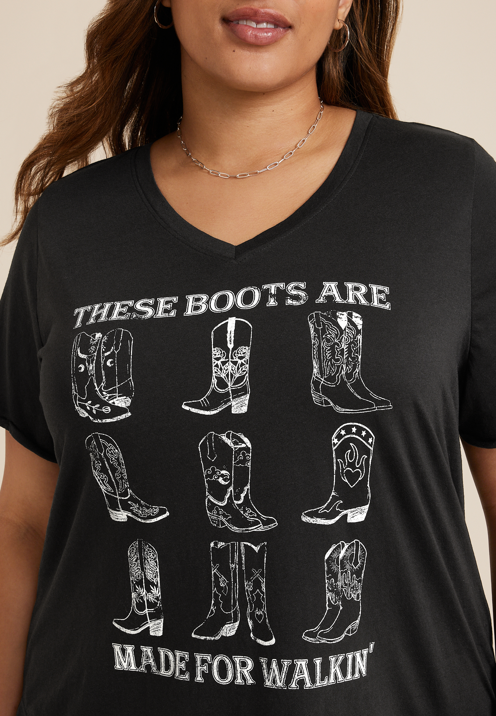 Plus Size These Boots Are Made For Walkin Classic Fit Graphic Tee, C106, large