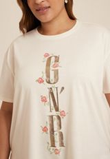 Plus Size Guns And Roses Relaxed Fit Graphic Tee, C2789, small