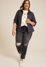 Plus Size Guns And Roses Relaxed Fit Graphic Tee, C2789, small