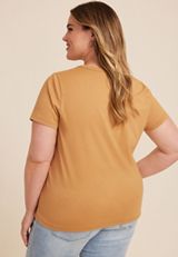 Plus Size Hibiscus Classic Fit Graphic Tee, C605, small