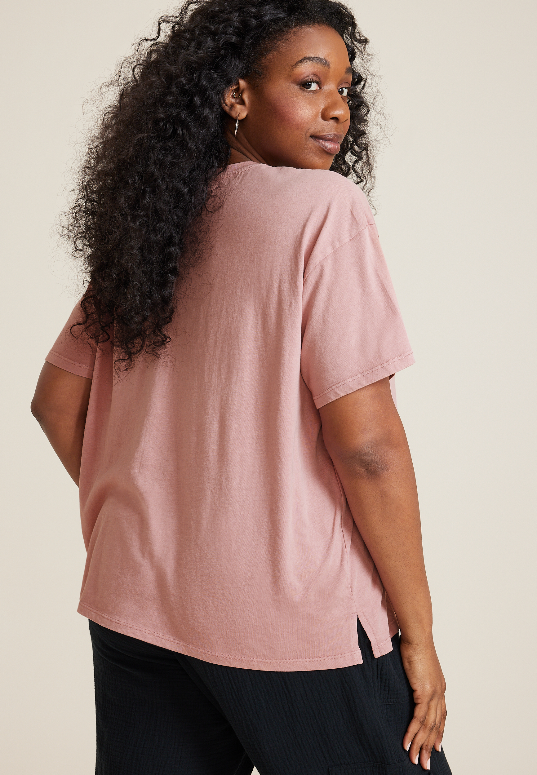 Plus Size All Peopled Out Graphic Tee, C6043, large