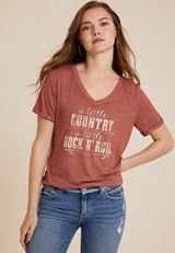 A Little Country Classic Fit Graphic Tee, C5436, small