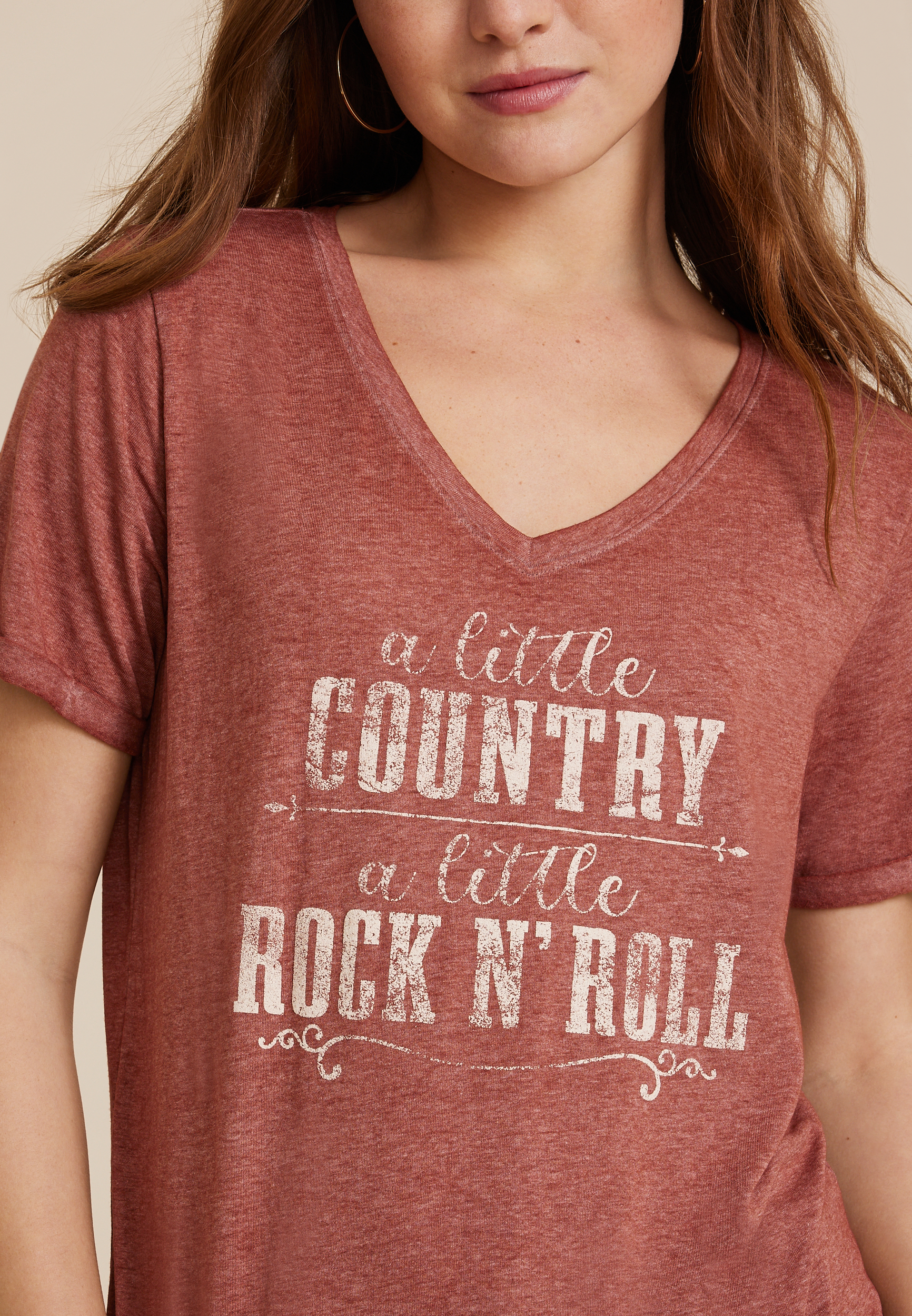 A Little Country Classic Fit Graphic Tee, C5436, large