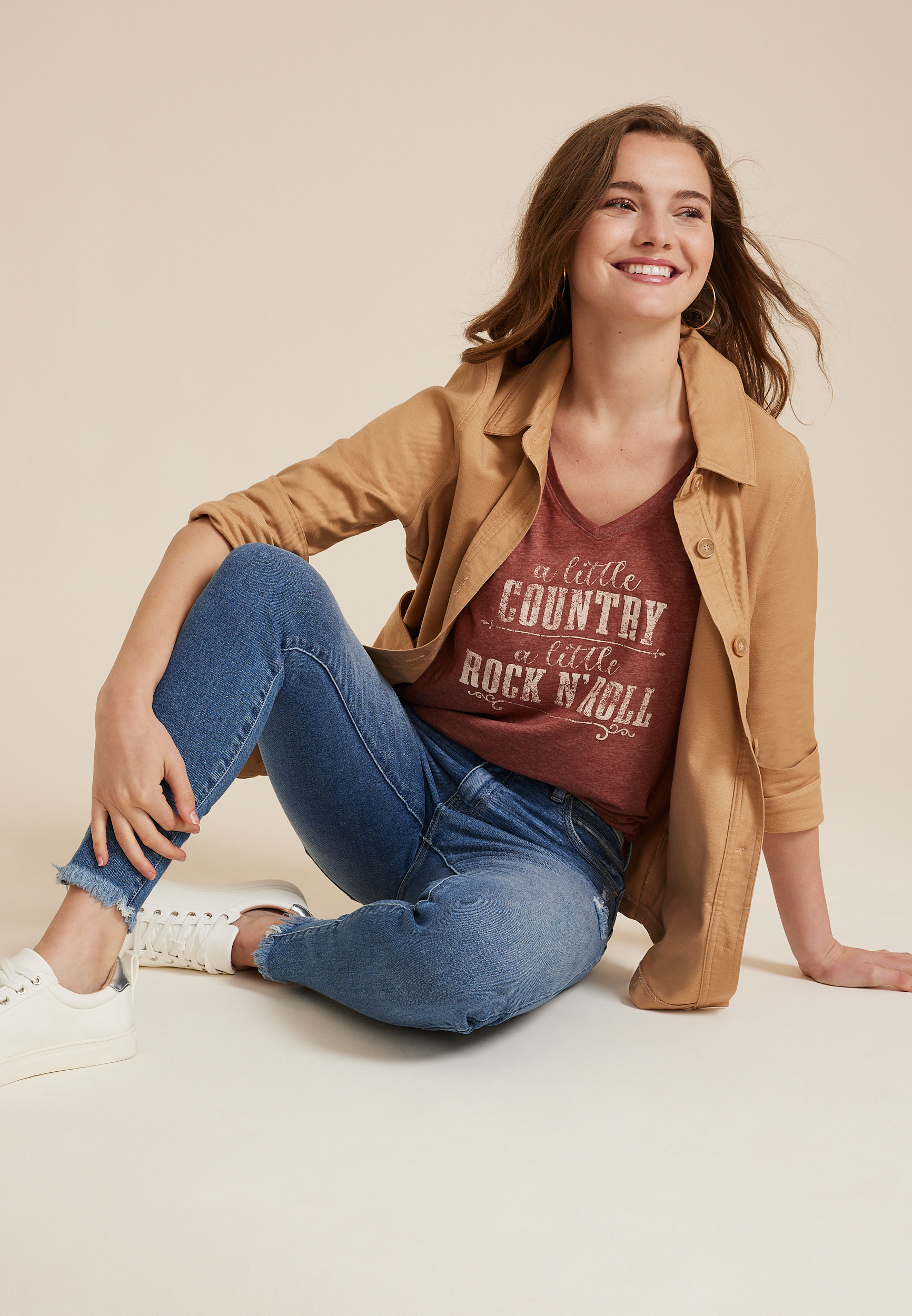 A Little Country Classic Fit Graphic Tee, C5436, large