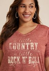 Plus Size A Little Country Classic Fit Graphic Tee, C5436, small