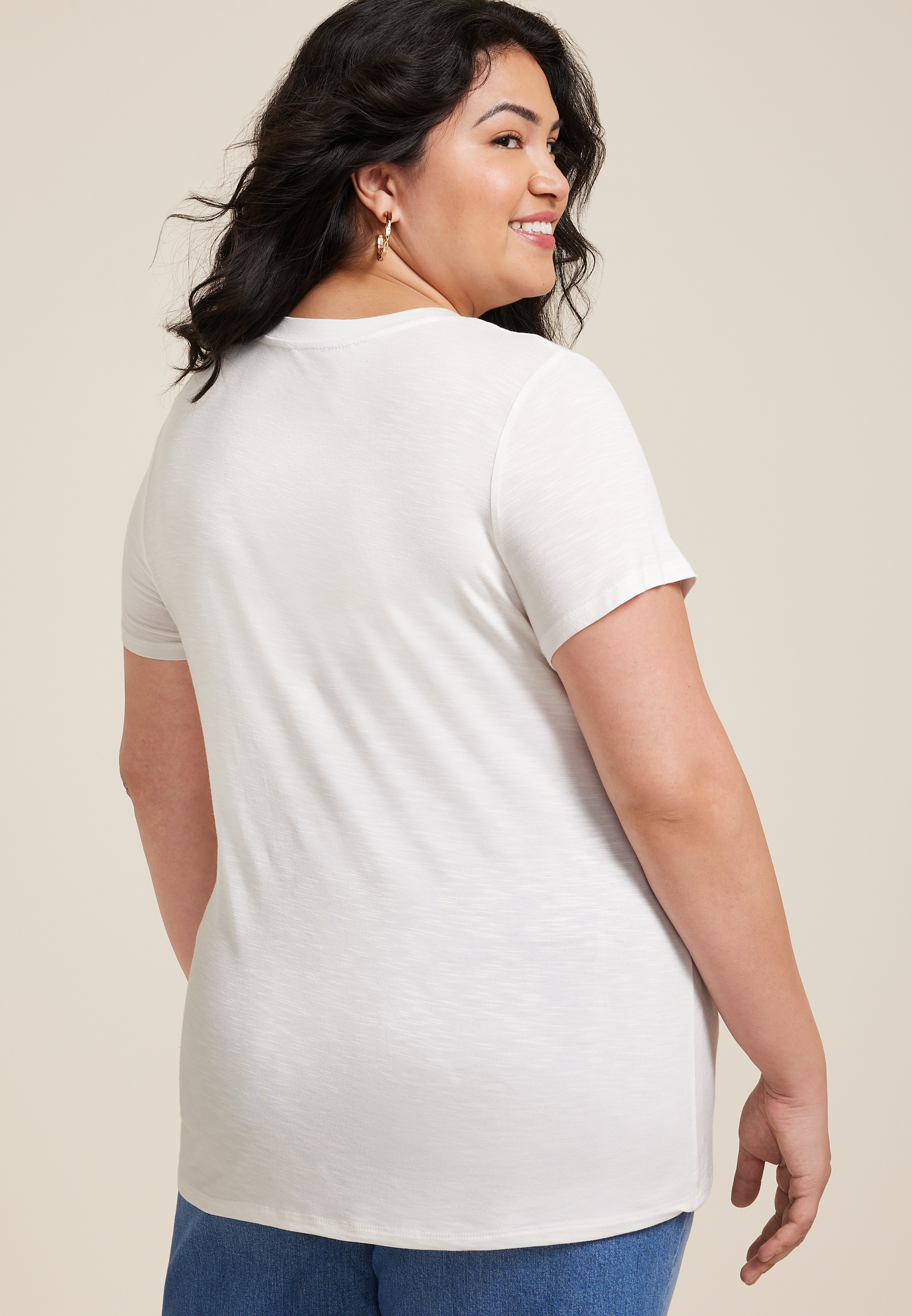 Plus Size 24/7 Kennedy Crew Neck Tee - thumbnail 5