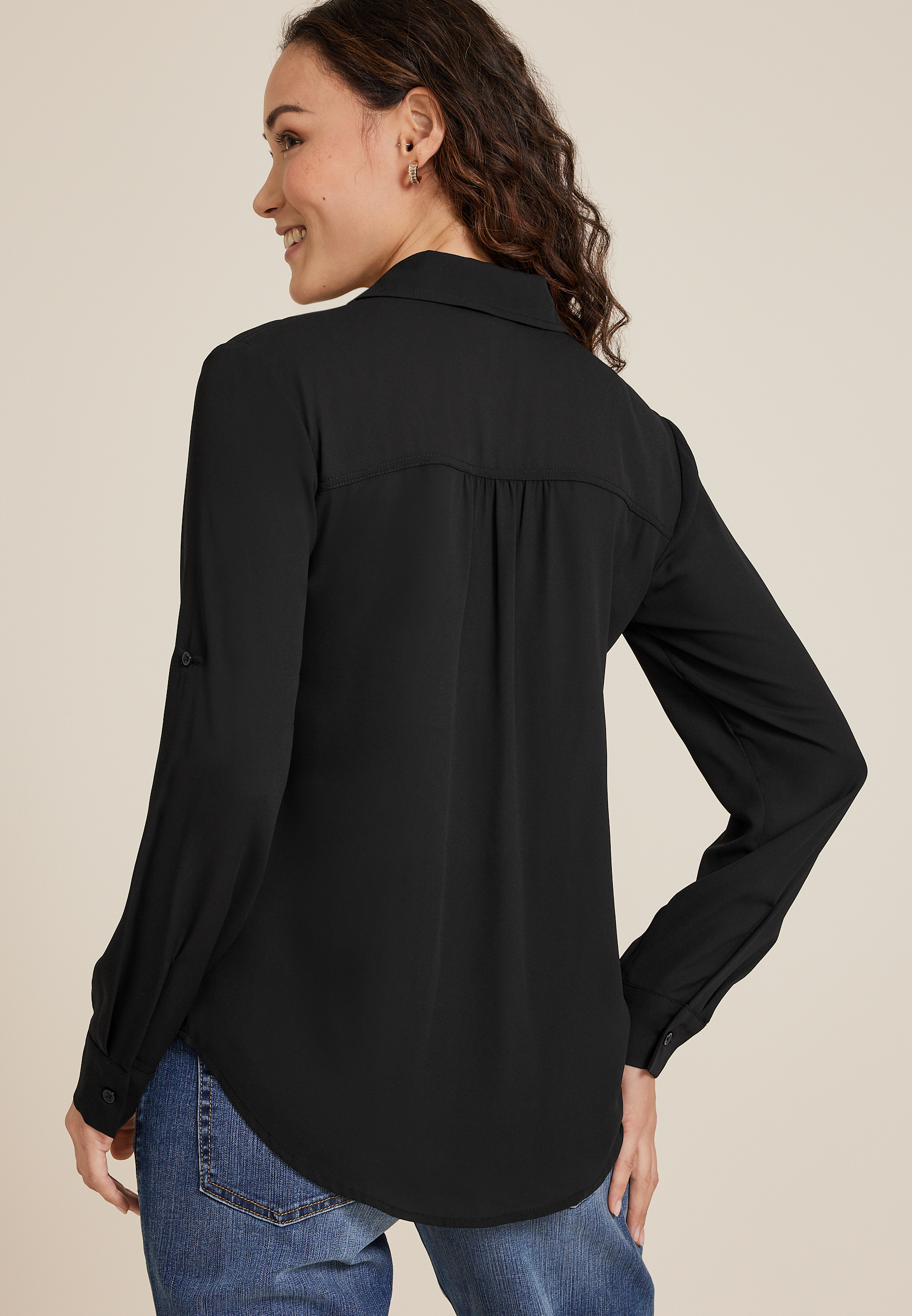 Winona Button Down Blouse, C106, large