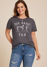Die Hard Fan Oversized Fit Graphic Tee, PHANTOM BLACK, small