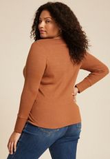 Plus Size Heartland Henley Tee, C7208, small