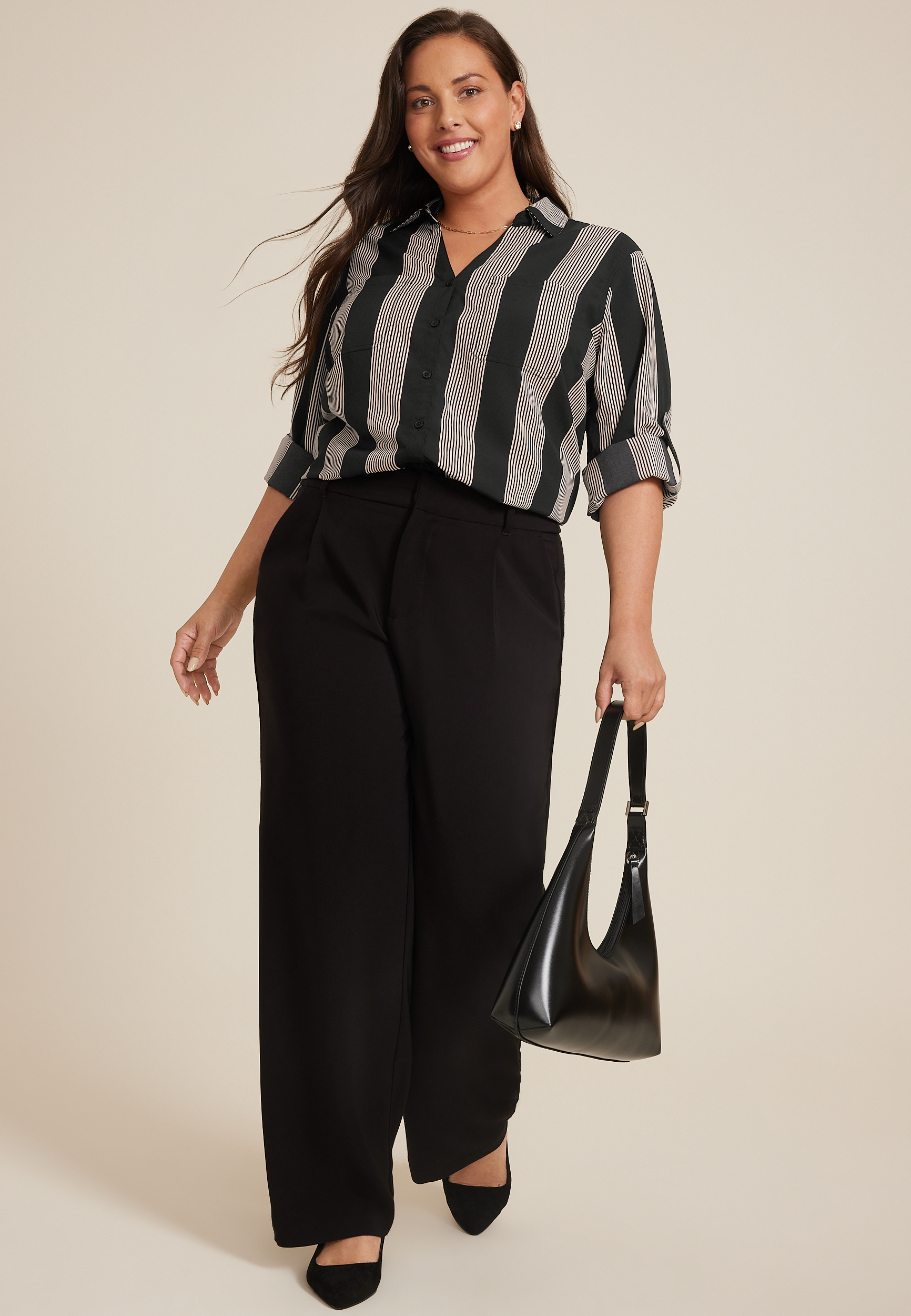 Plus Winona Button Down Blouse