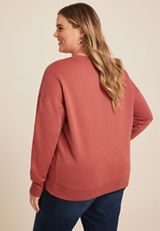 Plus Size Stayin Alive Relaxed Fit Sweatshirt, C1700, small