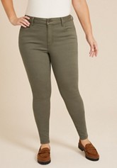 Plus Size Flying Monkey™ Black High Rise Straight Jean