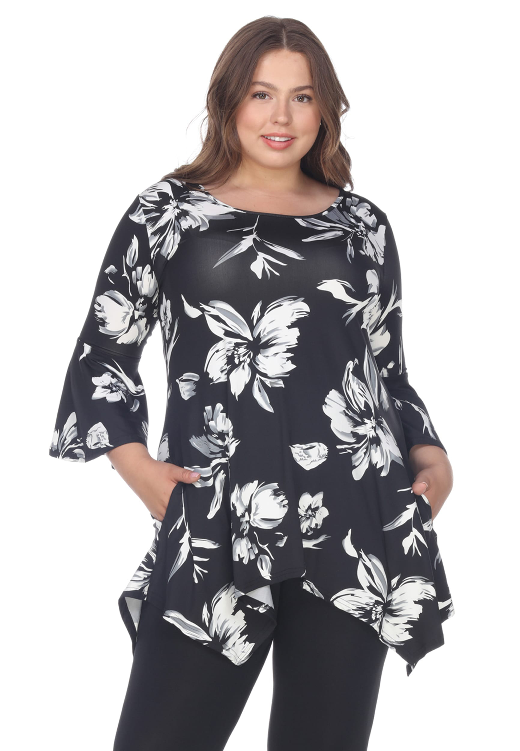 White Mark Plus Size Blanche Tunic Top | maurices