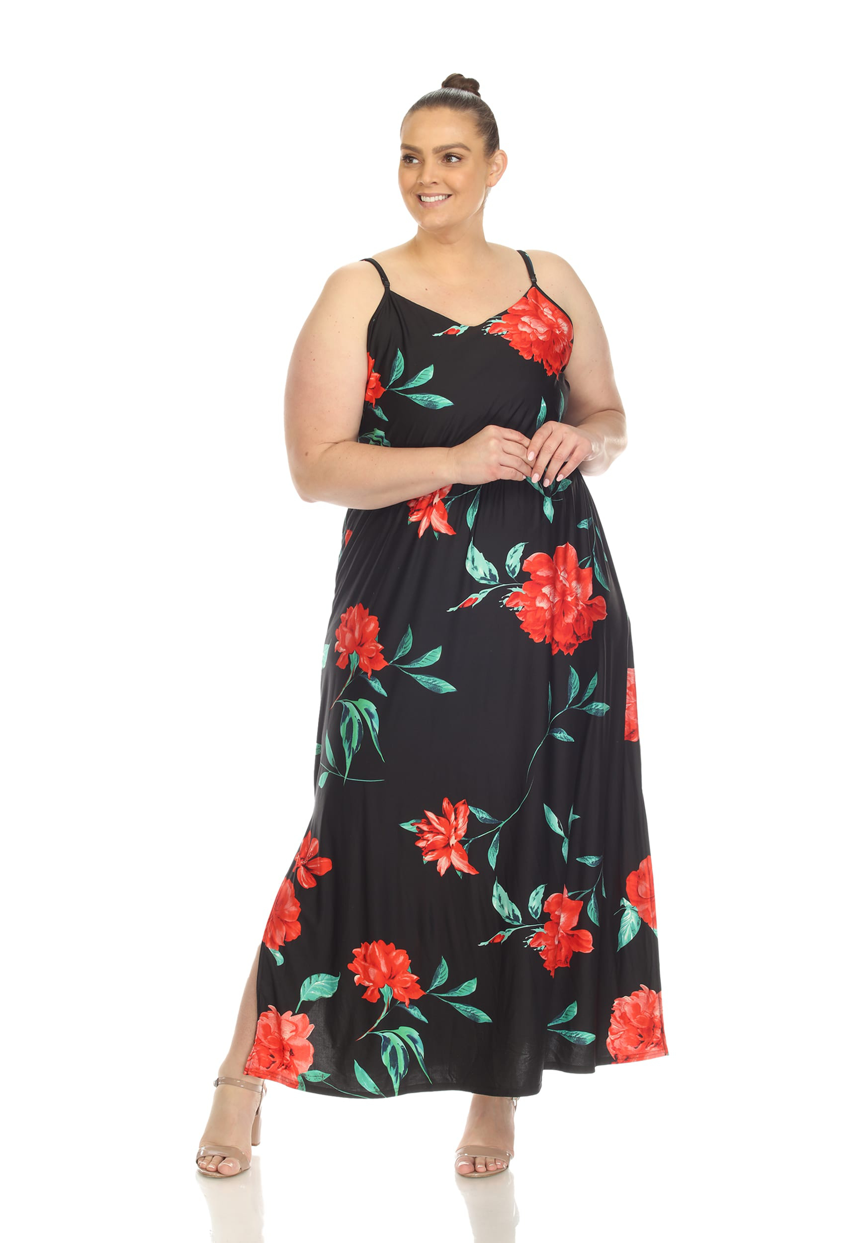 White Mark Plus Size Floral Maxi Dress | maurices