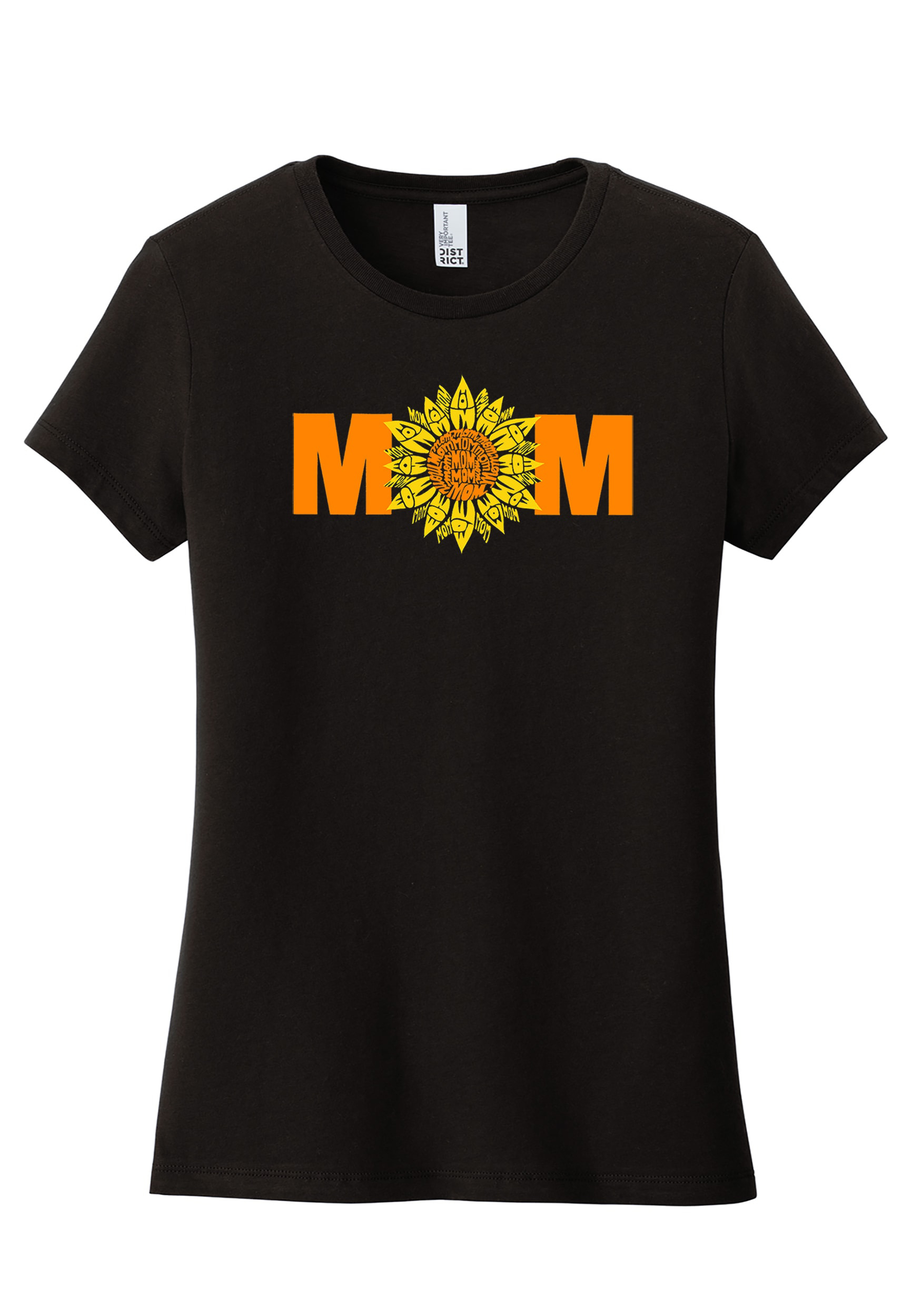 LA Pop Art Women's Mom Sunflower Graphic Tee