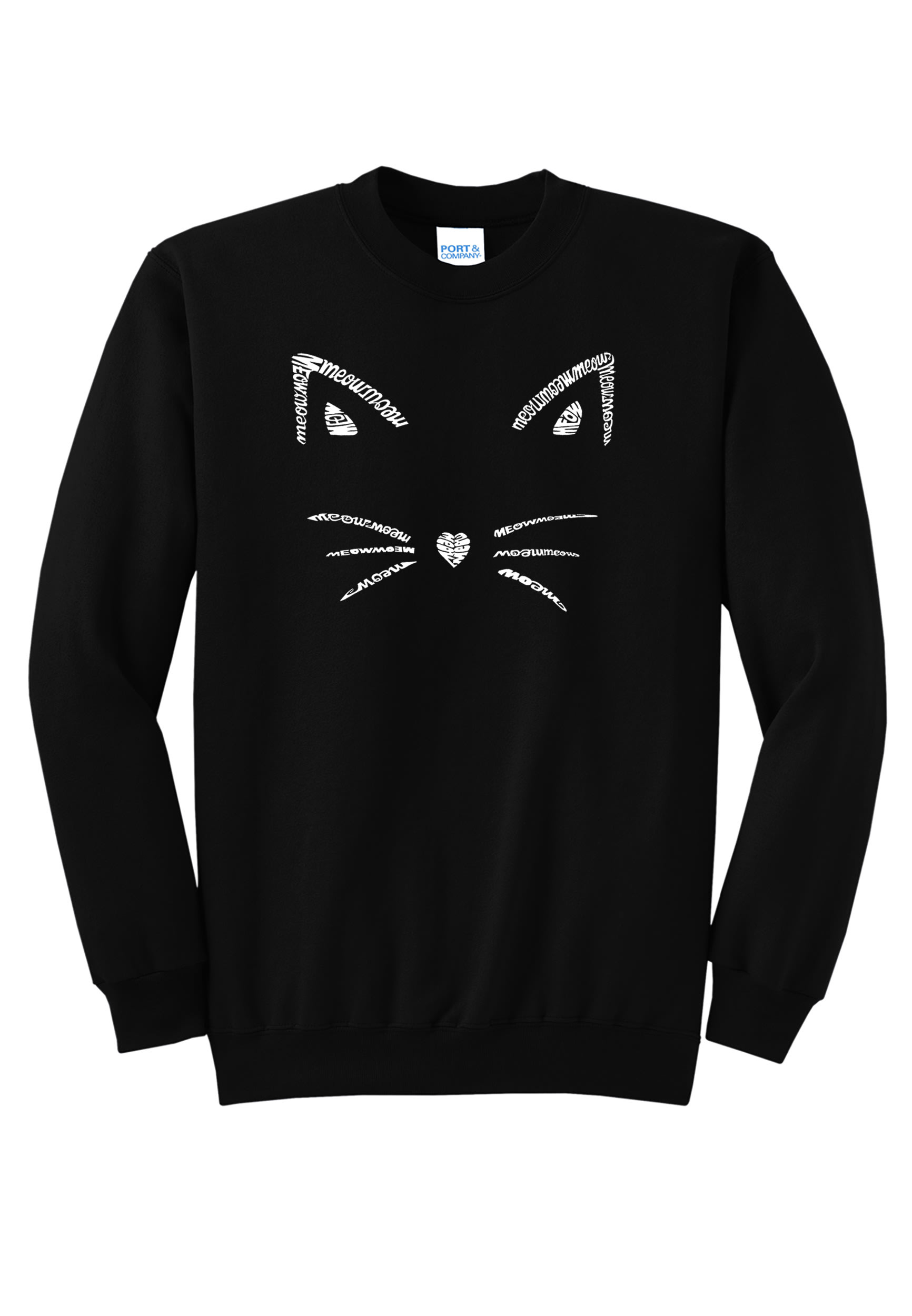 LA Pop Art Plus Women's Cat Whiskers Sweatshirt