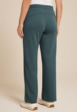 Scuba Knit Wide Leg Sweatpant, DEEP SEA TEAL, small