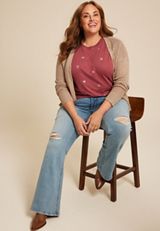 Plus Size 24/7 Dawson Pumpkin Crew Neck Tee, C6214, small