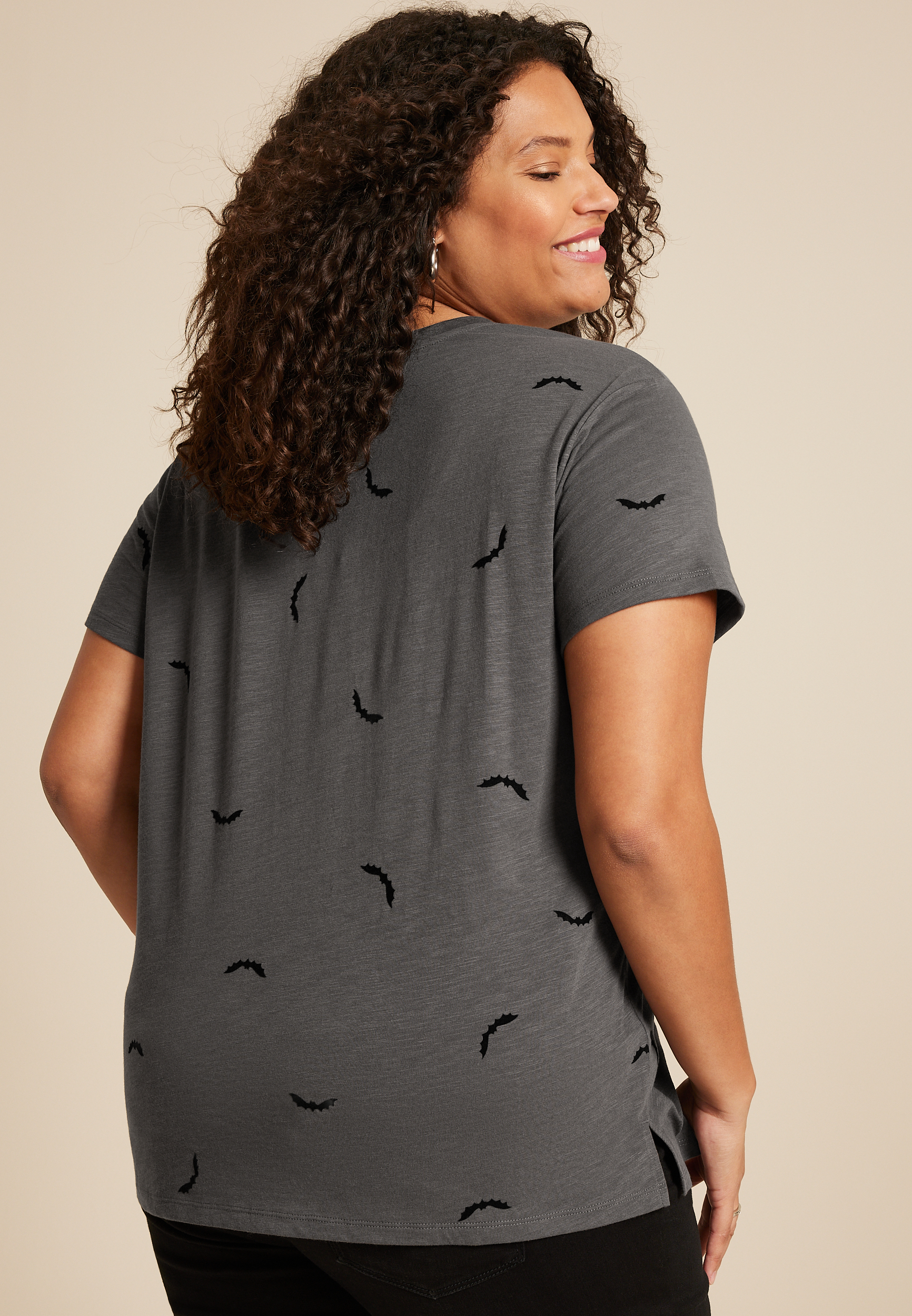 Plus Size 24/7 Dawson Bats Crew Neck Tee, C2722, large