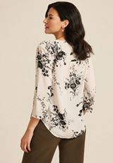 Atwood 3/4 Sleeve Popover Blouse, C2380, small