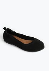 SuperCush Gwen Faux Suede Scrunch Back Ballet Flat, C106, small
