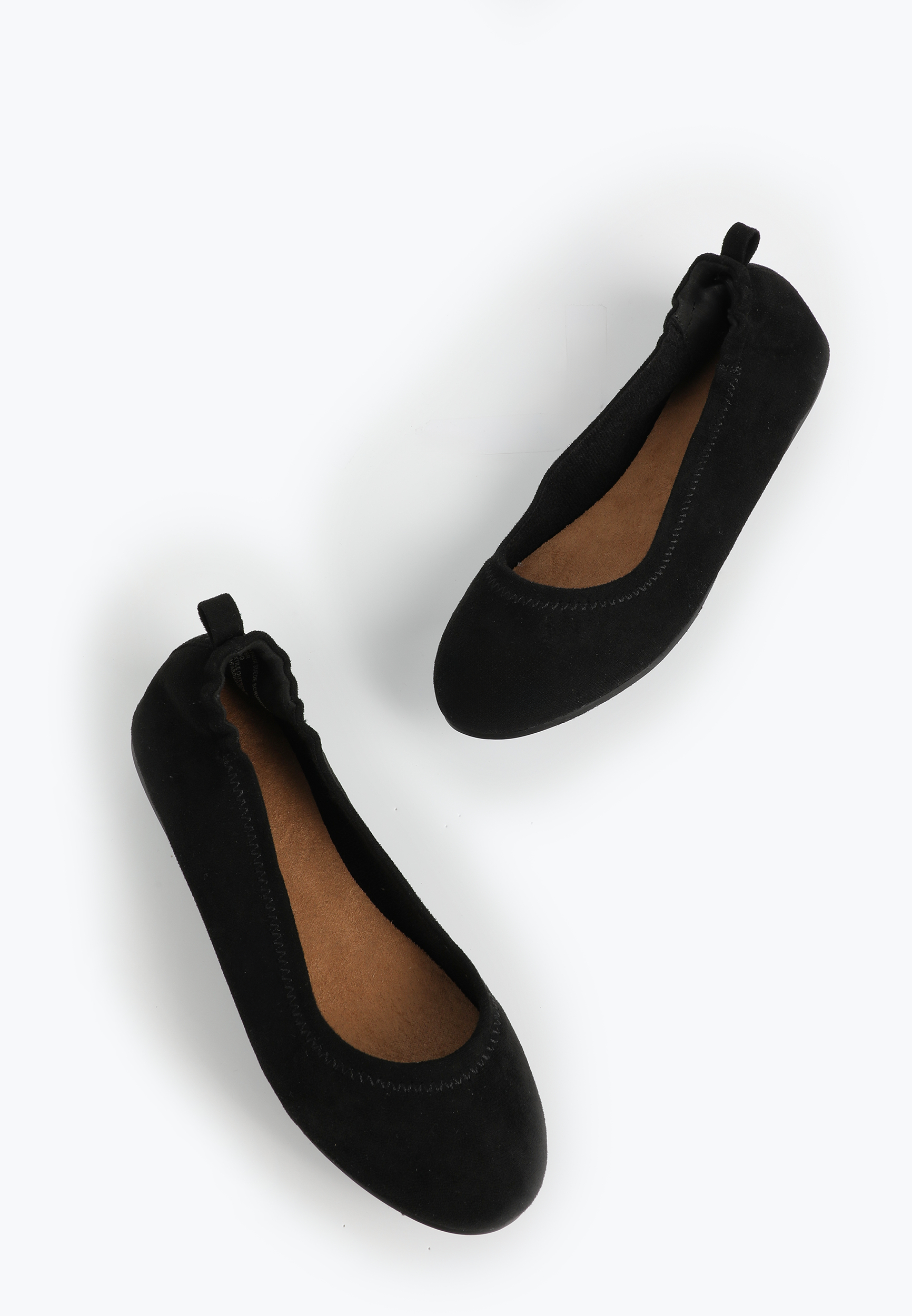 SuperCush Gwen Faux Suede Scrunch Back Ballet Flat, C106, large