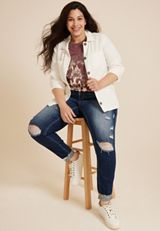 Plus Size Morgan Wallen Last Night Oversized Fit Graphic Tee, C830, small
